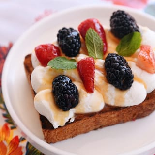 Ricotta + Berry Toast