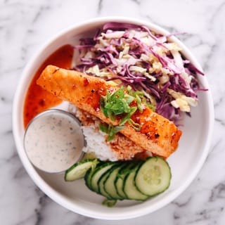 Hot Honey Salmon Bowl